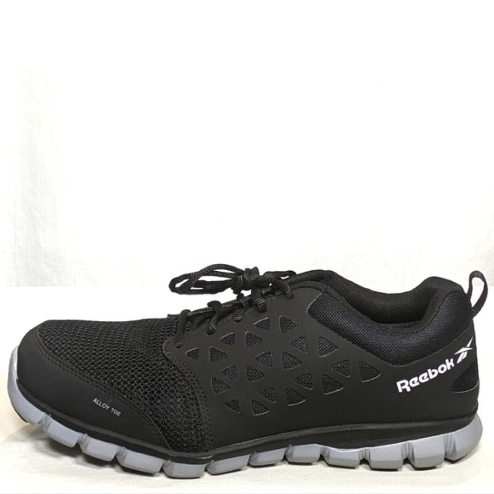 NEW Reebok Mens Sublite Cushion Work Safety Shoe Sz 6.5 black